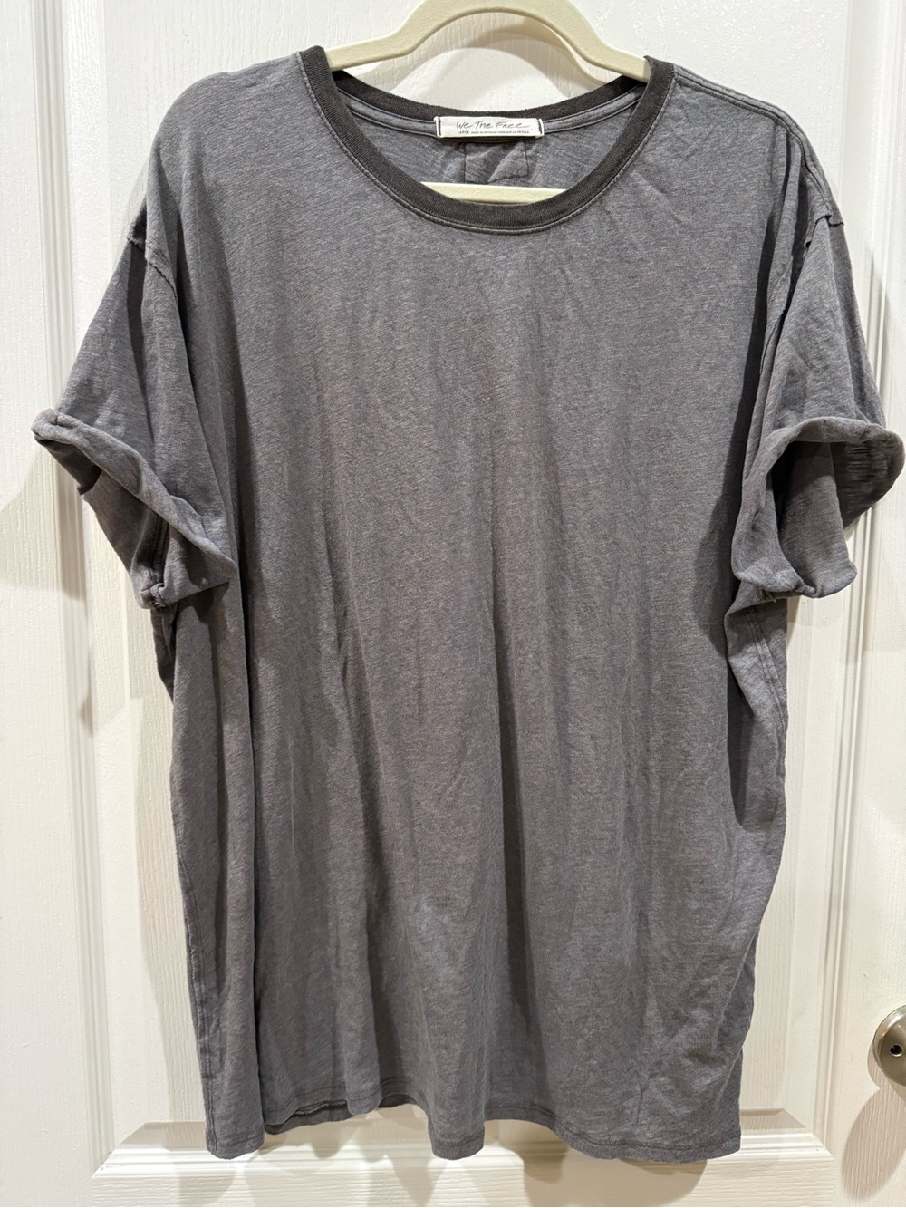 We The Free Men's Short Sleeve Crew Tee in Charcoal Gray